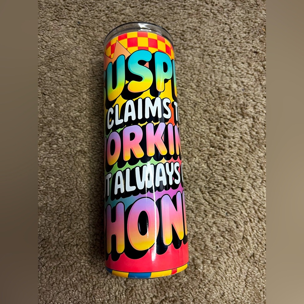 “SUSPECT” Colorful Insulated Tumbler